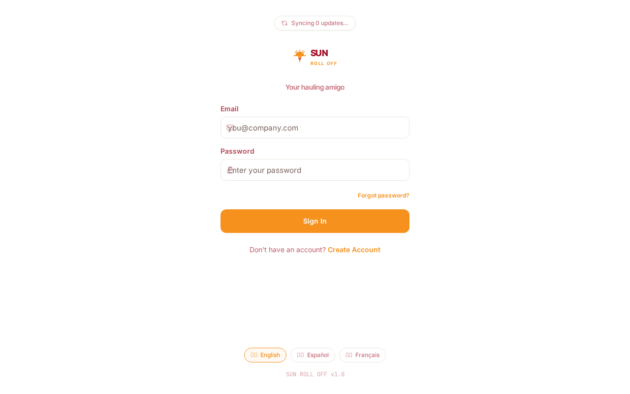 SunRollOff web site screenshot